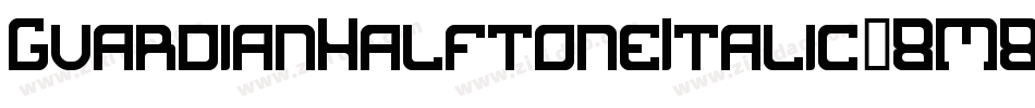 GuardianHalftoneItalic-8M8Y0字体转换