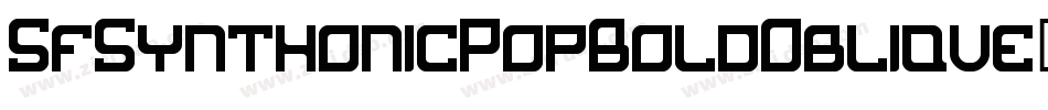 SfSynthonicPopBoldOblique-x8y0字体转换 SfSynthonicPopBoldOblique-x8y0字体转换
