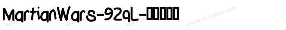MartianWars-92qL字体转换