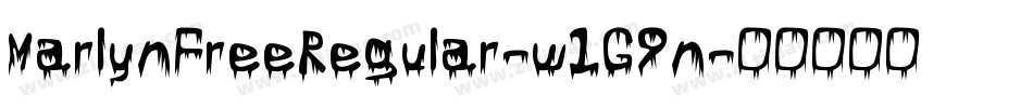 MarlynFreeRegular-w1G9n字体转换