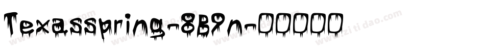 Texasspring-8B9n字体转换