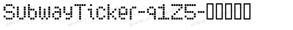 SubwayTicker-q1Z5字体转换
