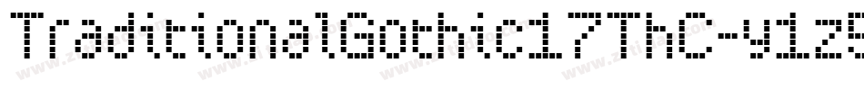 TraditionalGothic17ThC-y1z5字体转换