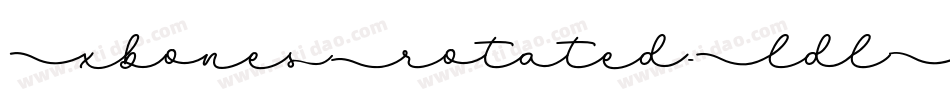 XbonesRotated-LdlE字体转换