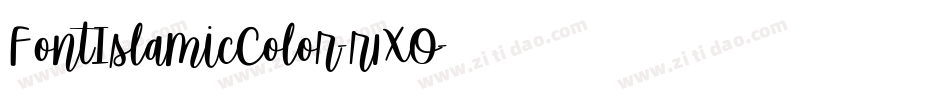 FontIslamicColor-r1XO字体转换