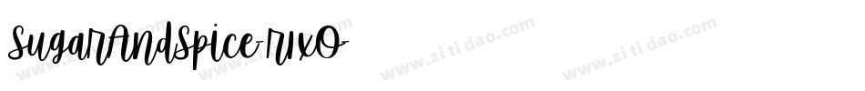 SugarAndSpice-r1xO字体转换 SugarAndSpice-r1xO字体转换