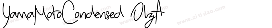 YamaMotoCondensed-OlzA字体转换