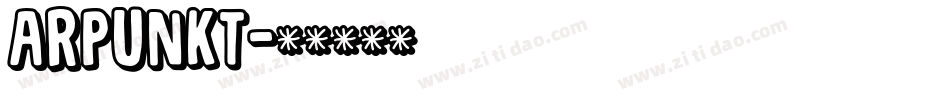 ARPUNKT字体转换