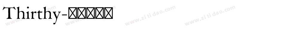 Thirthy字体转换