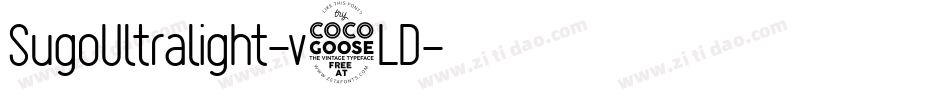 SugoUltralight-v5LD字体转换 SugoUltralight-v5LD字体转换