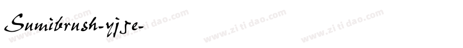 Sumibrush-yj5e字体转换