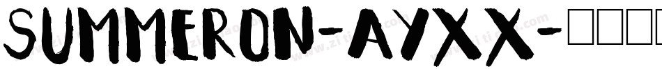 Summeron-AYxx字体转换