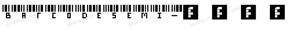 BARCODESEMI字体转换