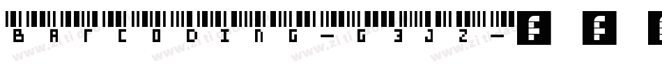 Barcoding-G3JZ字体转换