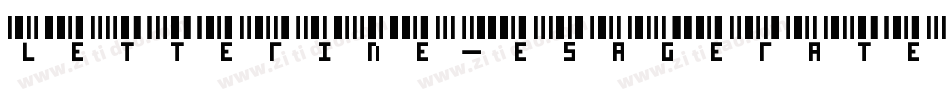 Letterine-Esagerate字体转换