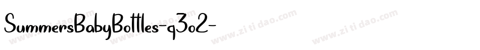SummersBabyBottles-q3o2字体转换