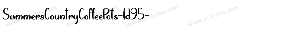 SummersCountryCoffeePots-ld95字体转换