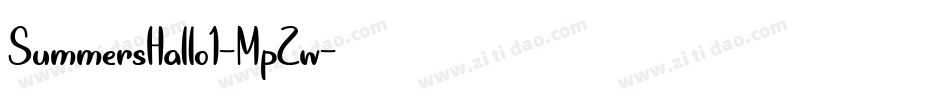 SummersHallo1-MpZw字体转换