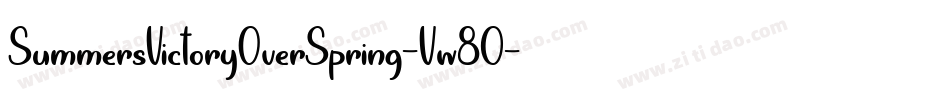 SummersVictoryOverSpring-Vw80字体转换