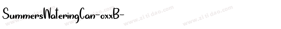 SummersWateringCan-oxxB字体转换