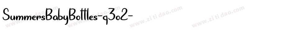 SummersBabyBottles-q3o2字体转换