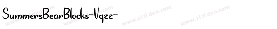 SummersBearBlocks-Vqzz字体转换