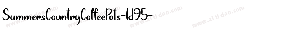 SummersCountryCoffeePots-ld95字体转换