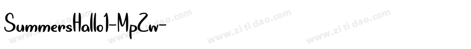 SummersHallo1-MpZw字体转换
