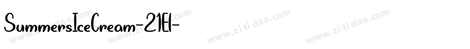 SummersIceCream-21El字体转换