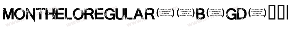 MontheloRegular-4B4gD字体转换