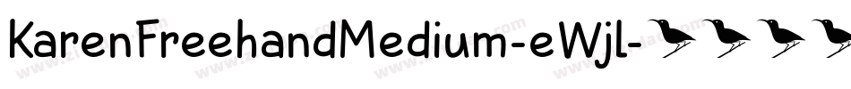 KarenFreehandMedium-eWjl字体转换
