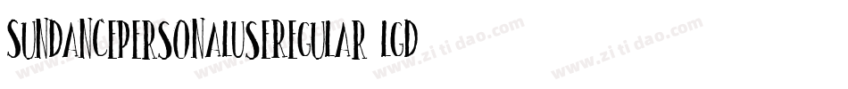 SundancePersonalUseRegular-lgdnX字体转换