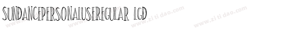 SundancePersonalUseRegular-lgdnX字体转换