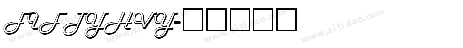 FIFTYHVY字体转换