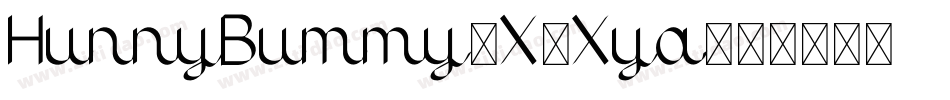 HunnyBummy-X3Xya字体转换