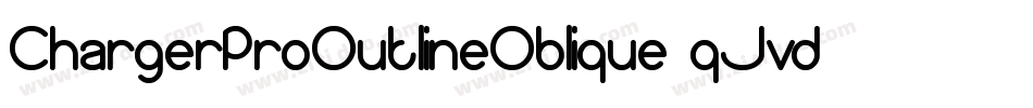 ChargerProOutlineOblique-qJvd字体转换