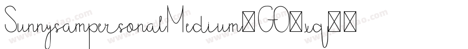 SunnysampersonalMedium-GO6xq字体转换