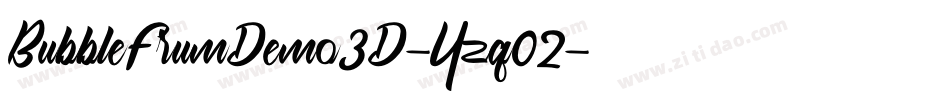 BubbleFrumDemo3D-Yzq02字体转换