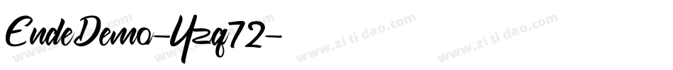 EndeDemo-Yzq72字体转换