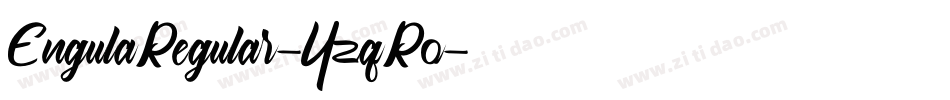 EngulaRegular-YzqRo字体转换