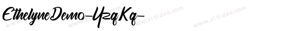EthelyneDemo-YzqKq字体转换 EthelyneDemo-YzqKq字体转换