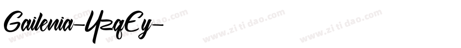 Gailenia-YzqEy字体转换