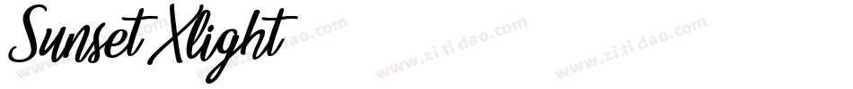 Sunset-Xlight字体转换