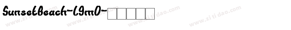 SunsetBeach-L9mD字体转换