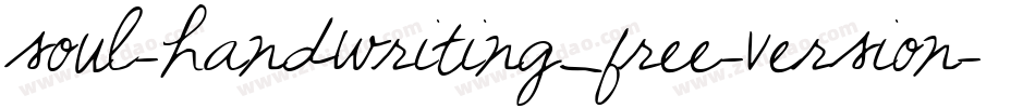 soul-handwriting_free-version字体转换