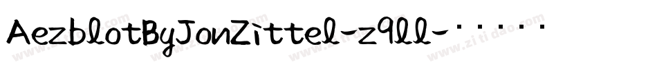 AezblotByJonZittel-z9ll字体转换