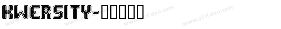 Kwersity字体转换