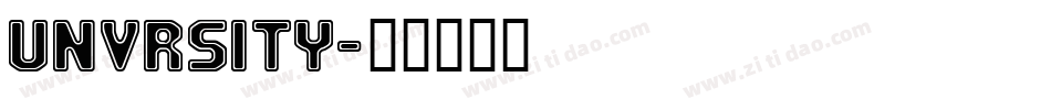 UNVRSITY字体转换