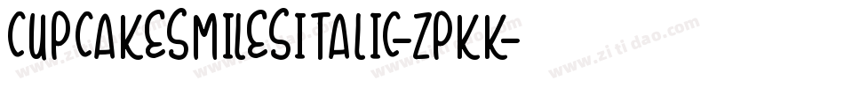 CupcakeSmilesItalic-ZPKK字体转换