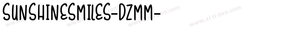 SunshineSmiles-Dzmm字体转换